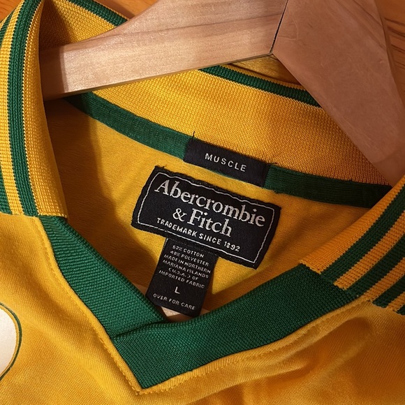 Vintage 90’s Abercrombie & Fitch Yellow Polo Shirt - Picture 5 of 6